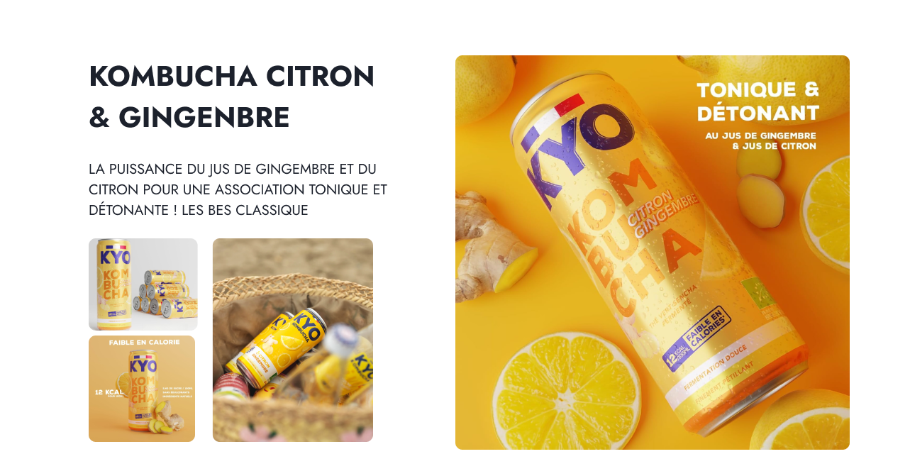 présentation produit citron et gingembre